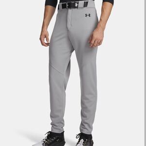 Under Armour Utility Tapered Fit  Adult Men's Baseball Pants 1374374 Grey